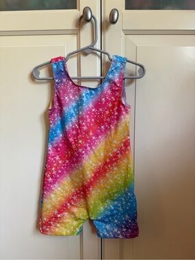 Girls Gymnastics Leo Unitard with Shorts